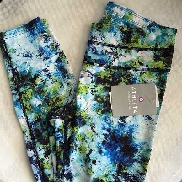 NEW! Athleta Compression Sonar Workout Tights size XS - Picture 3 of 11